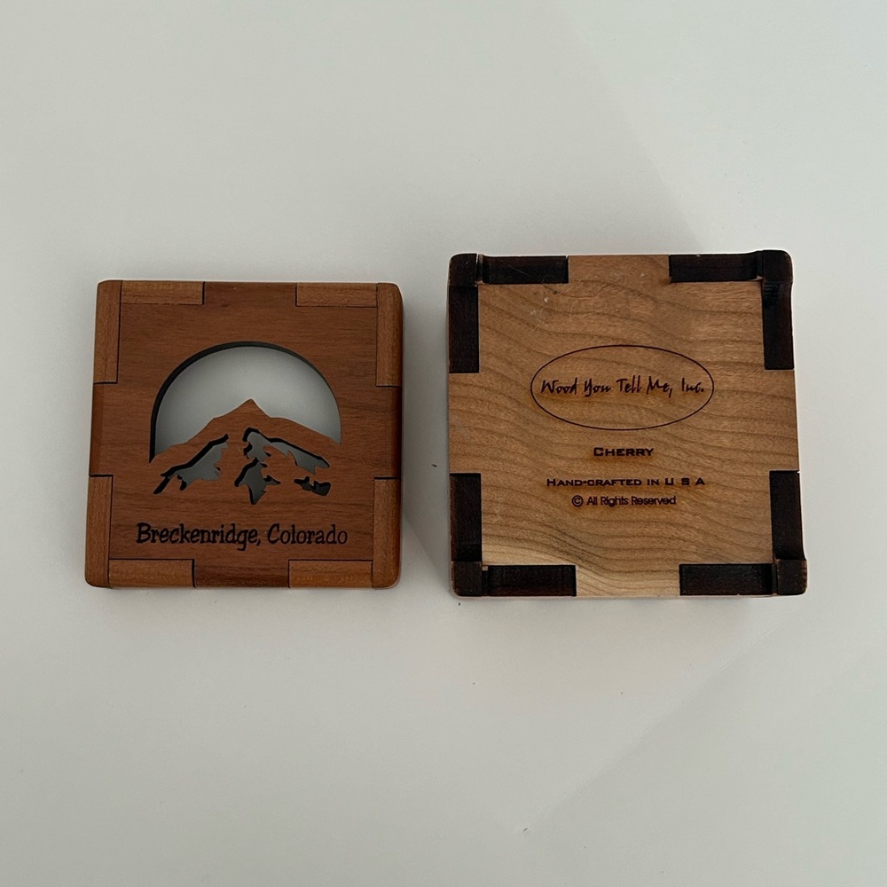 Wooden Breckenridge Colorado Keepsake Box - Picture 5 of 6